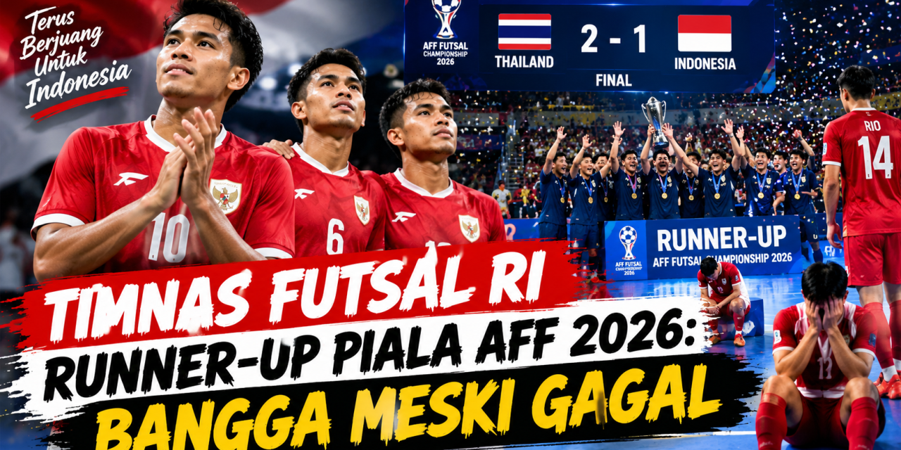 Timnas Futsal RI Runner-Up Piala AFF 2026: Bangga Meski Gagal