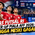 Timnas Futsal RI Runner-Up Piala AFF 2026: Bangga Meski Gagal