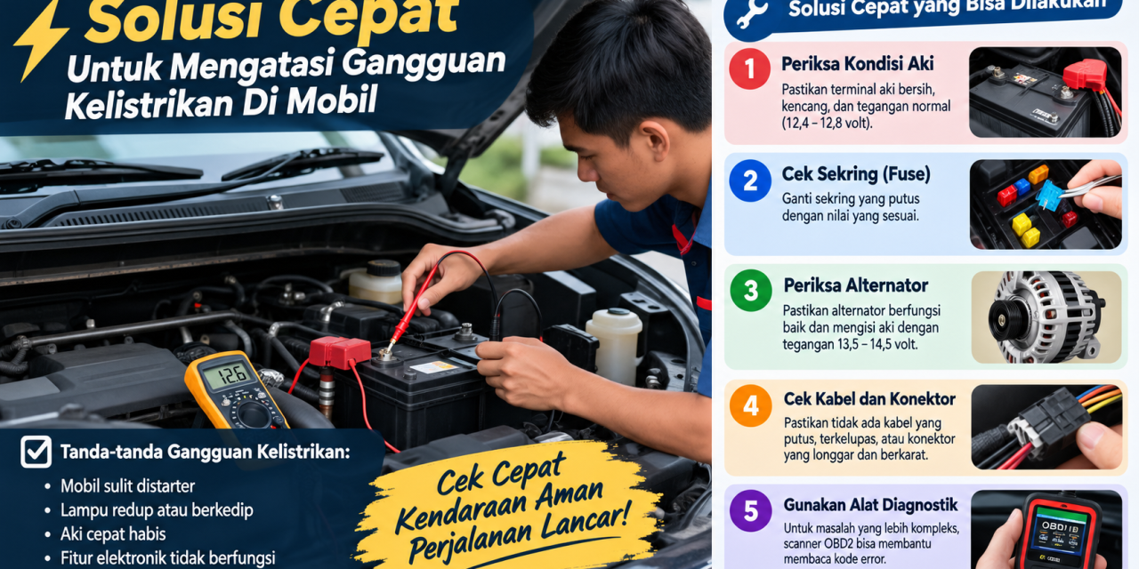 Solusi Cepat Untuk Mengatasi Gangguan Kelistrikan Di Mobil