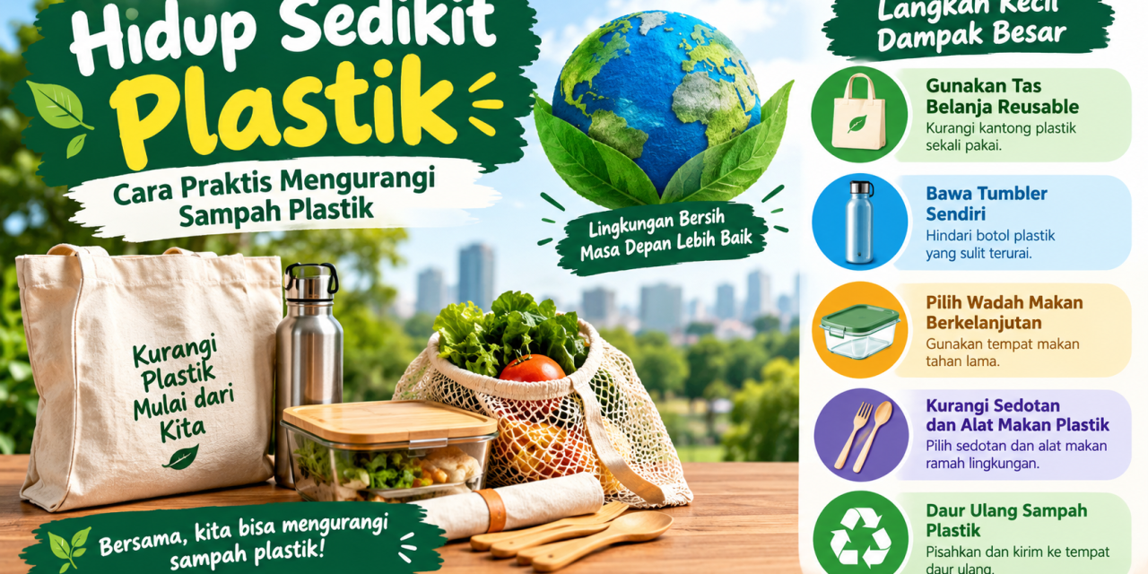 Hidup Sedikit Plastik: Cara Praktis Mengurangi Sampah Plastik